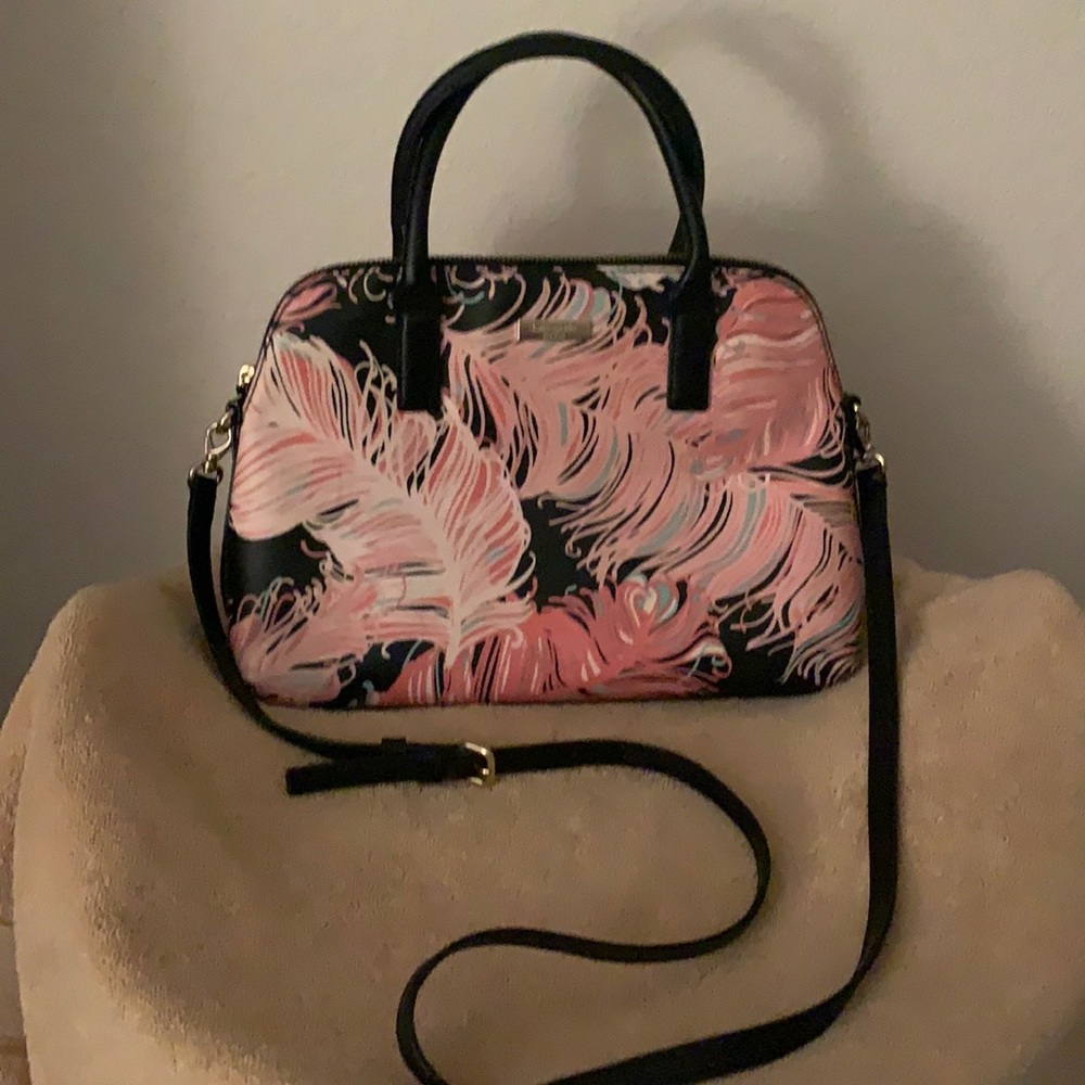 Kate Spade pink feather purse